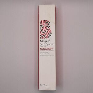Briogeo Don't Despair Repair Gel To Oil‎ Overnight Repair 2 Oz. New In Box